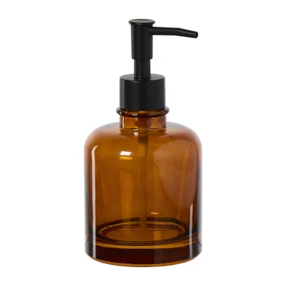 Zeeppompje glas – bruin – ø8.3×16.5 cm