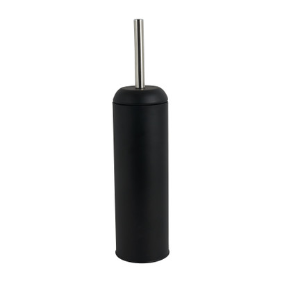 WC-borstel en houder metaal – zwart – 41 cm