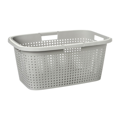 Wasmand Novi met handvat  – grijs – 38 liter