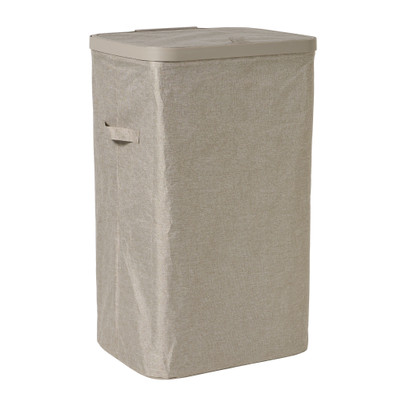 Wasmand linnen look – beige – 60 liter