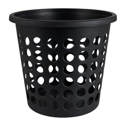 Wasmand rond – zwart – 45 liter