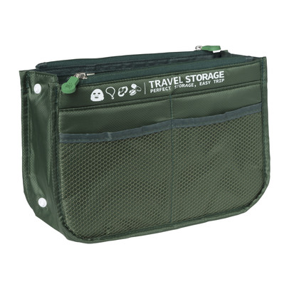 Koffer/tas organizer – groen – 26x9x17 cm