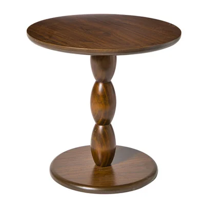 Bijzettafel Anna – bruin – ø40×40 cm