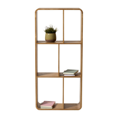 Vakkenkast Lennon 6 vakken – bruin – 120x55x25 cm