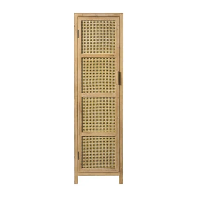 Webbing kast smal Bandung – naturel – 160.5x45x40.5 cm