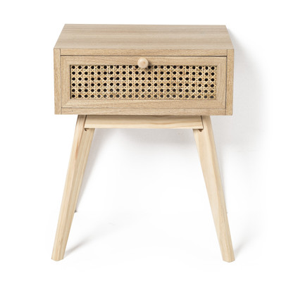 Webbing nachtkastje met lade – 40x30x50 cm