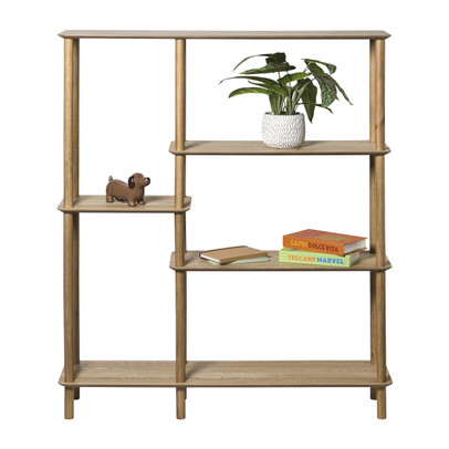 Vakkenkast Scandi hoog – naturel – 140x120x30 cm