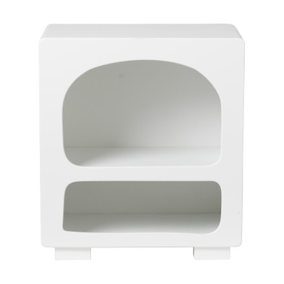 2 vakkenkast Zaha organic – MDF – wit – 50x45x30 cm