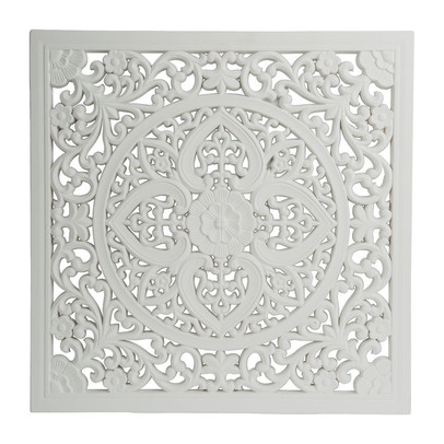 Wandpaneel  Fez – 50 x 50 cm – wit