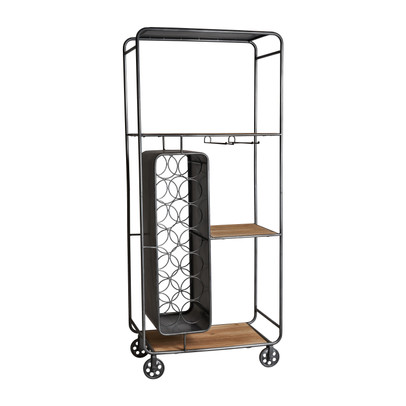 Wijnrek trolley – 60x33x141 cm
