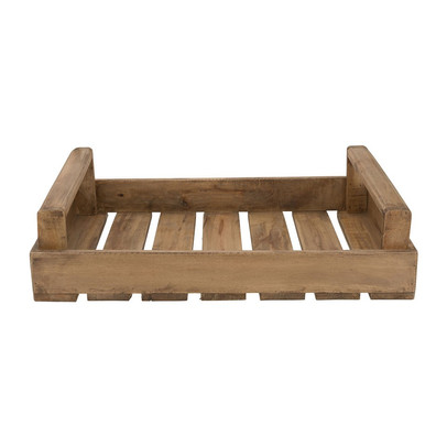 Tray met handvaten – recycled hout – 59x38x13 cm