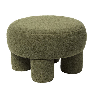 Teddy poef dodo – groen – ø52×31 cm