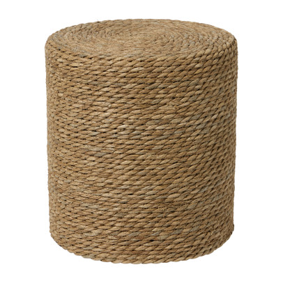 Poef ibiza – bruin – ø35×37 cm