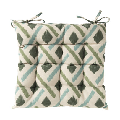 Zitkussen ruit – groen/blauw – 40×40 cm