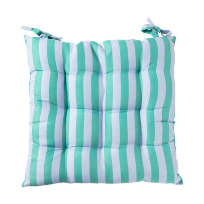 Zitkussen streep – groen/blauw – 40×40 cm