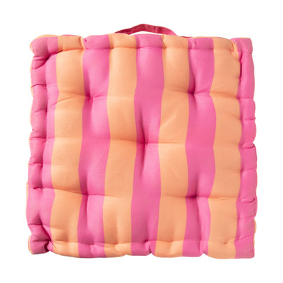 Zitkussen oranje/roze – 40x40x8 cm