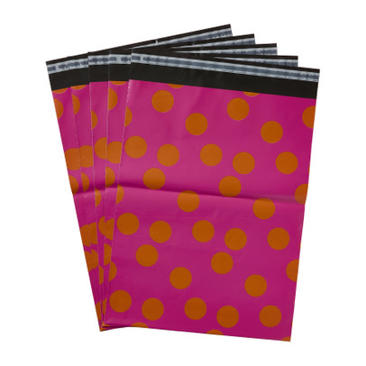 Verzendzak met plak strip – multikleur – set van 5