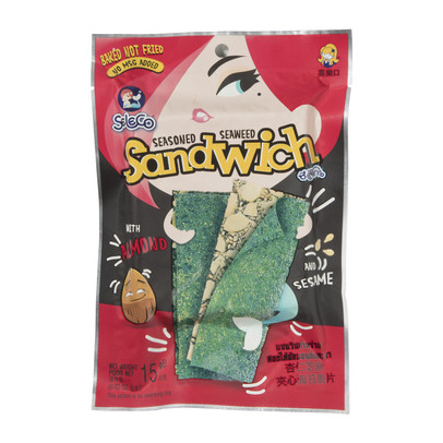 Zeewier snack amandel – 15 gram