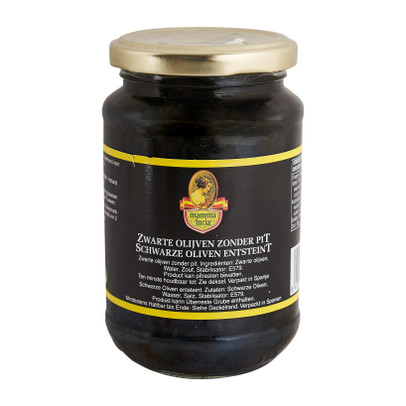 Zwarte olijven zonder pit – 160 g