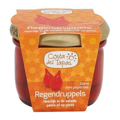 Zoete mini pepertjes – regendruppels – Costa del Tapas – 110/60 gr