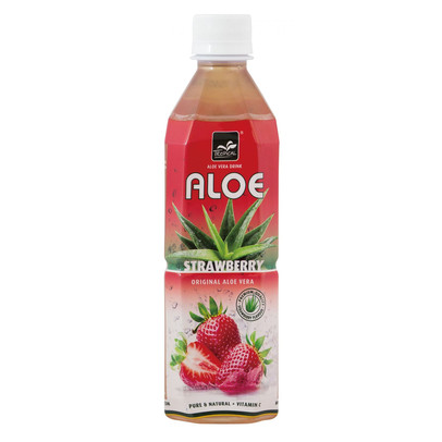 Tropical aloë vera – aardbei – 500 ml