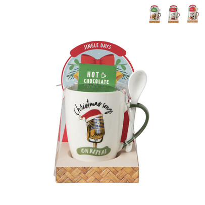 Kerst mok beer met lepel – diverse varianten