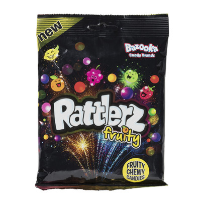 Bazooka rattlerz – fruity – 120 g