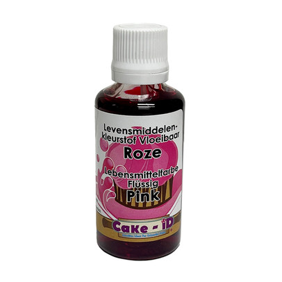 Vloeibare kleurstof – roze – 50 ml